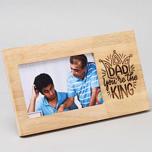 King Dad Engraved Photo Frame