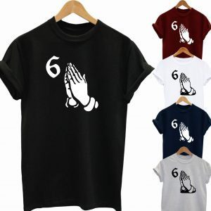 Buy Best Slogan Tee Drake 6 God Hands T Shirt 2020