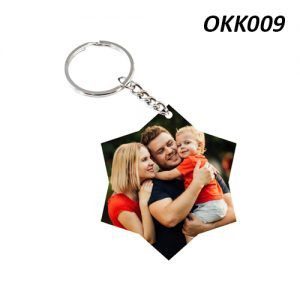Free Ship Buy Custom Wooden Keychain Star OKK09