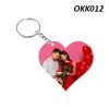 Wooden Keychain Heart OKK12