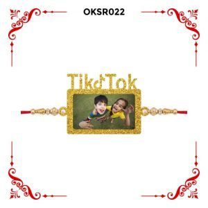 Personalized Tiktok Bhai Photo Rakhi OKSR022