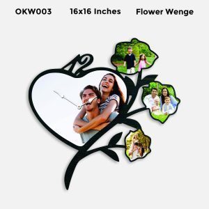 Buy Best Rose Heart Personalized Clock OKW003