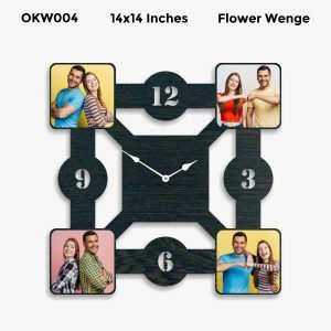 Buy Best Designer Square Personalized Clock OKW004
