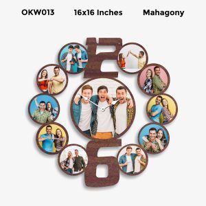 Buy Best 9 Photo Designer Personalized Clock OKW013