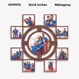 Buy Best 9 Photo Designer Personalized Clock OKW015