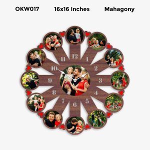 Buy Best 12 Photo Designer Personalized Clock OKW017
