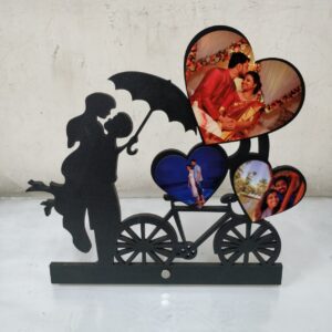 Buy Best Personalized Couple Cycle Photo Frame OKF043
