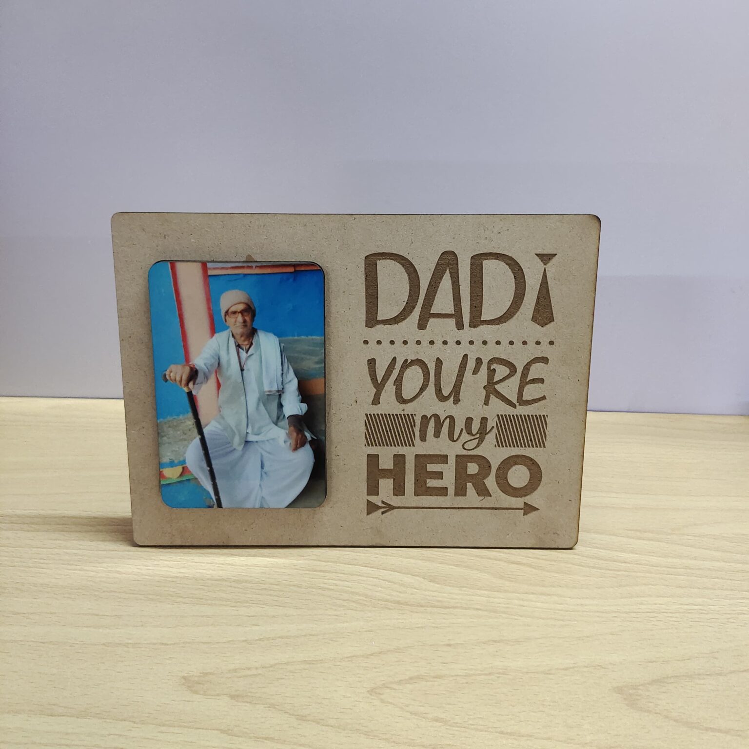 Dad You Are My Super Hero Engraved Photo Frame OKE004