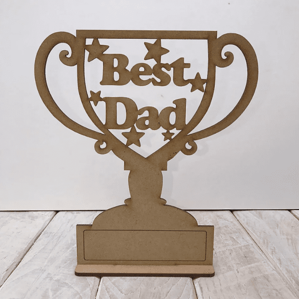 Fathers Day Special Trophy Best dad Engraved