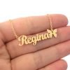 Personalized Name Necklace With Butterfly Design