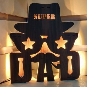 Buy Best Father’s Day Special Wooden Super DAD LED Name Board OKSDL01