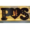 Couple Wooden LED Name Board
