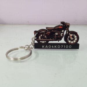 Best Royal Enfield Classic 350 Stealth Black Keychain