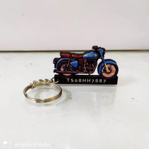 Best Royal Enfield Classic 350 Airborne Blue Keychain 2022