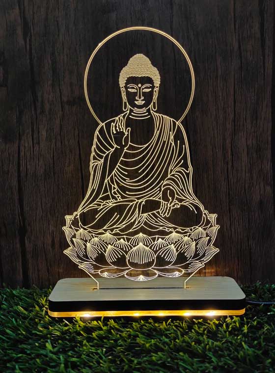 Best Buddha 3D Illusion Lamp