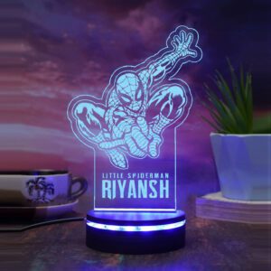 3D Amazing Spider Personalized Led Night Lamp