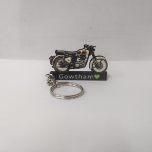 Best Royal Enfield Classic 350 White Keychain