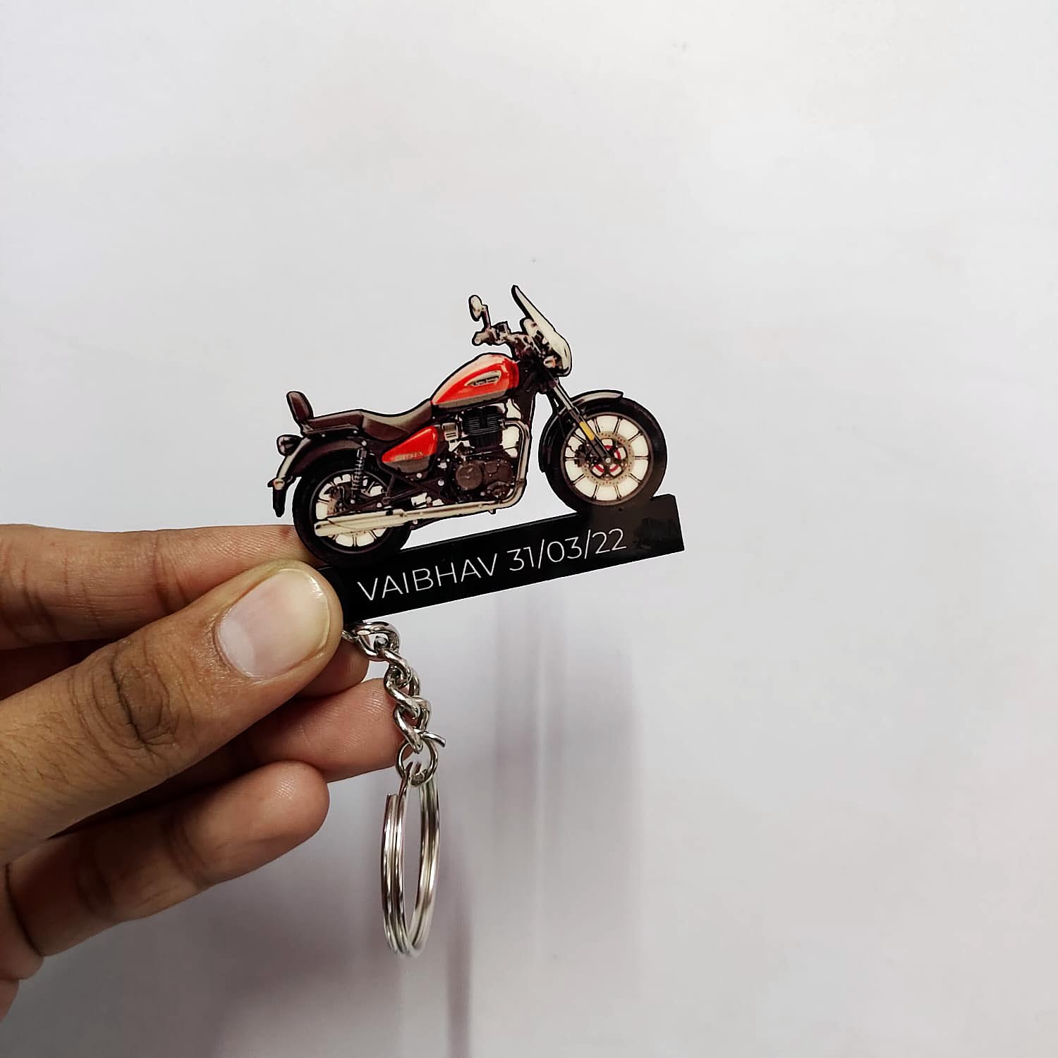 Best Royal Enfield meteor 350 Supernova Red Keychain