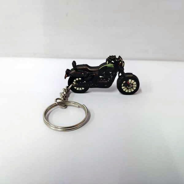 Yezdi Roadster Hunter Green Customized Keychain