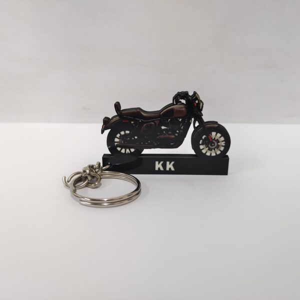 Yezdi Roadster Smoke Grey Customized Keychain 2