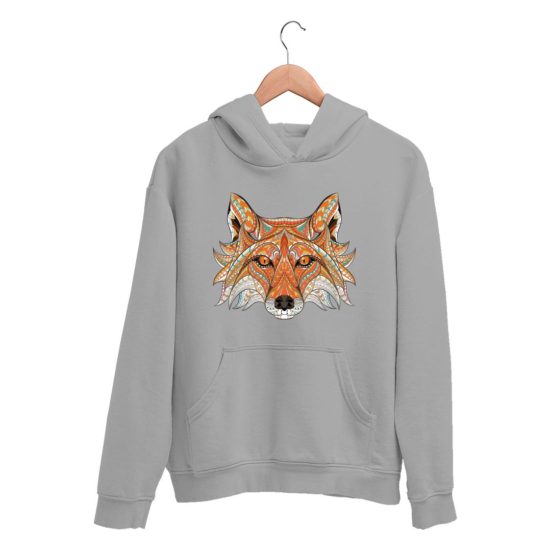 Best Unisex Printed Hoodie Ethnic Fox Design