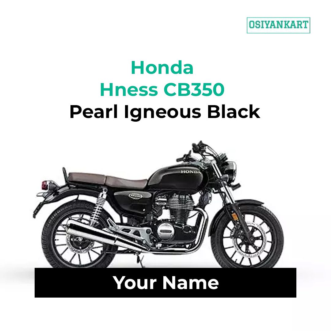Honda Hness CB350 Pearl Igneous Black Bike Keychain