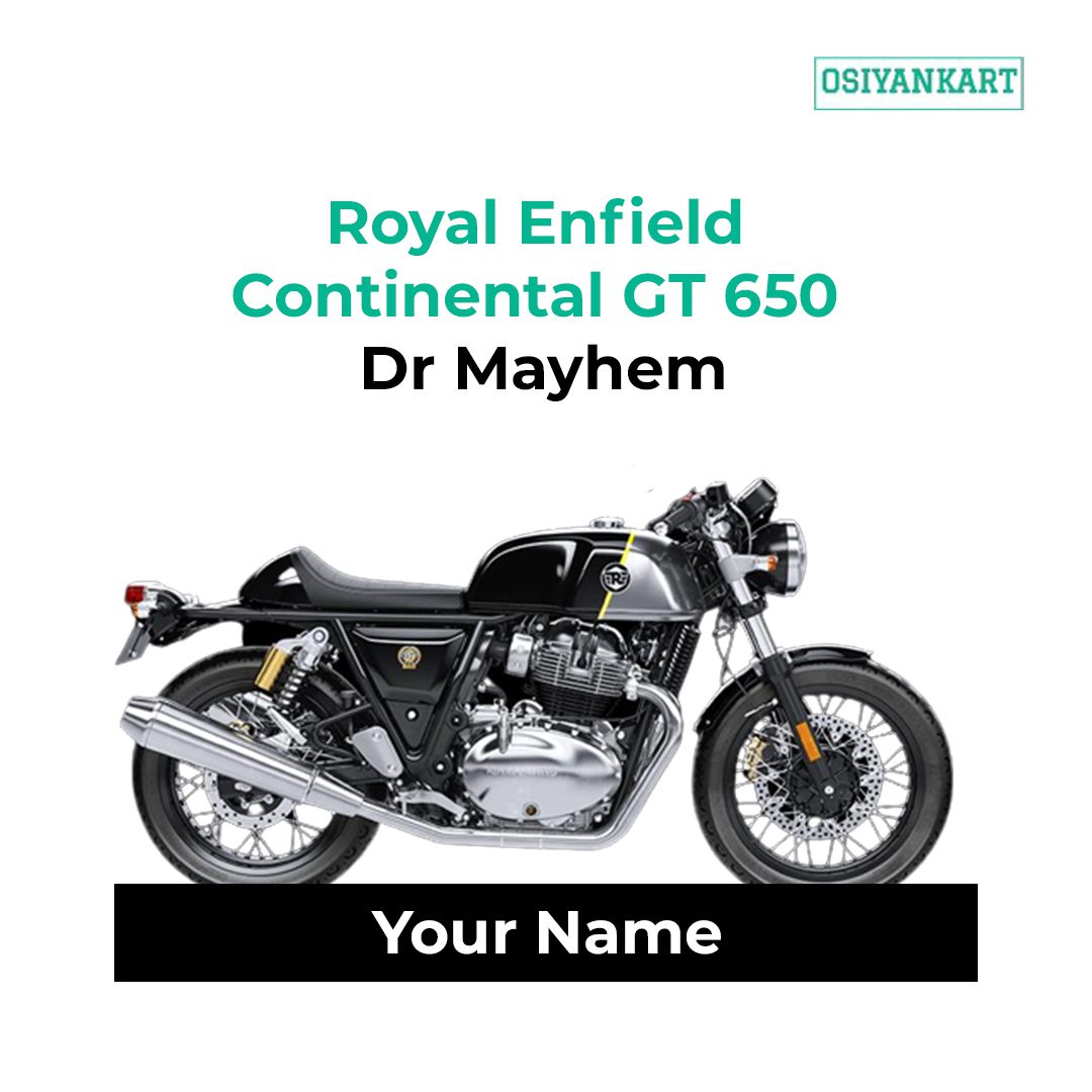 RE Continental GT 650 Dr Mayhem Bike Keychain