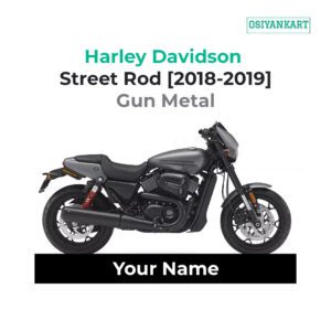 Harley Davidson Street Rod Gun Metal Keychain