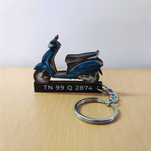 Best Honda Activa 5G Blue Metallic Scooty Keychain