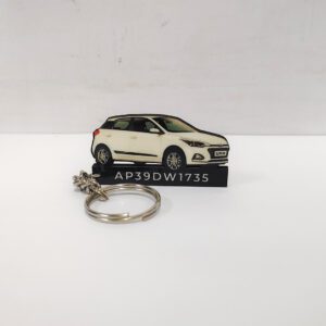 Best Hyundai Elite i20 2018 Polar White Car Keychain