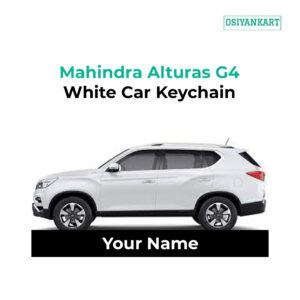 Best Mahindra Alturas G4 White Car Keychain
