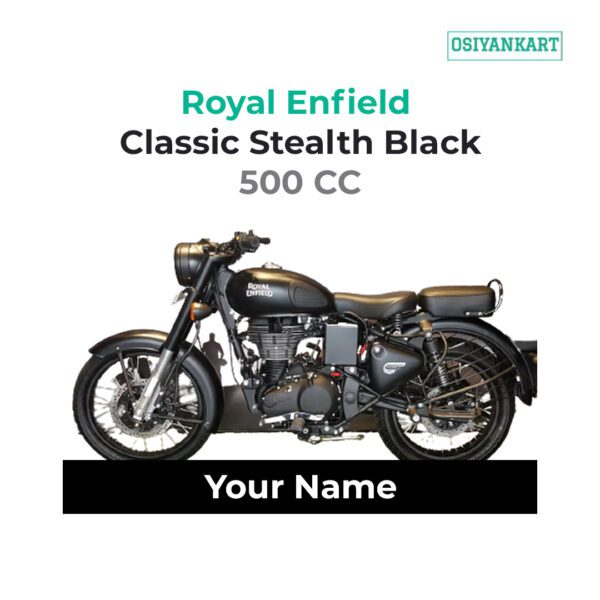 Royal Enfield Classic Stealth Black 500CC Bike Keychain