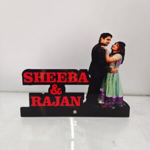 Personalized Couple Cutout Table Top Frame
