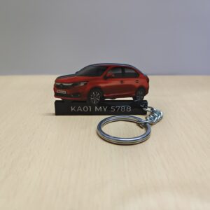 Best Honda Amaze Radiant Red Metallic Keychain