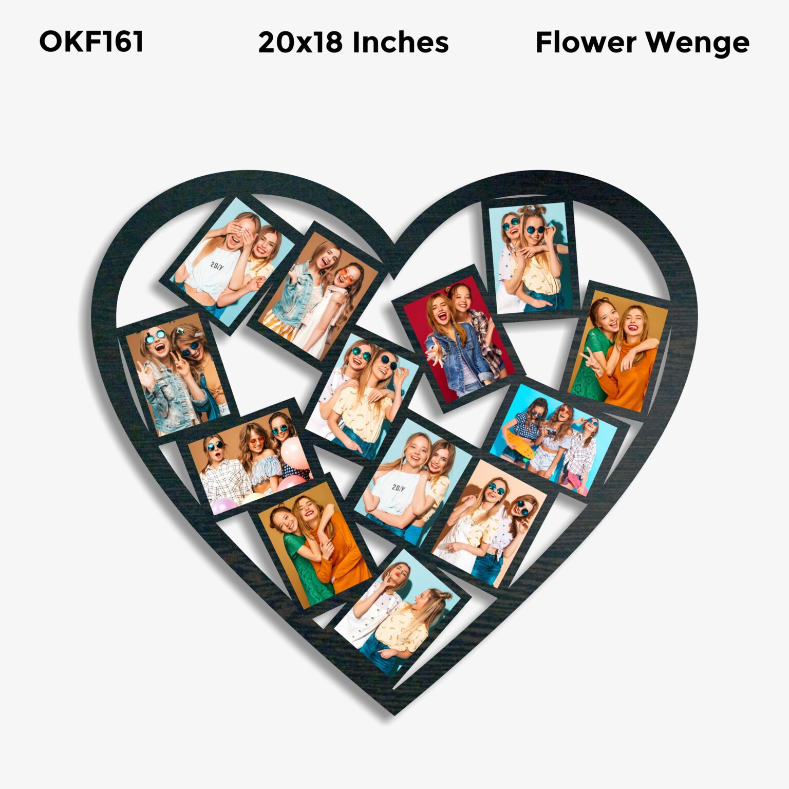 Heart Shaped Photo Frame OKF161