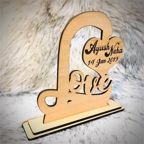 Customized Loving Table Top With Name