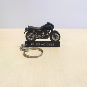 Best Honda Hness CB350 Pearl Igneous Black bike Keychain