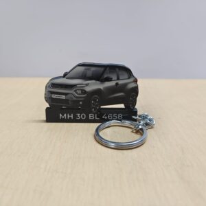 Best Tata Punch Aytona Grey With Black Roof Car Keychain
