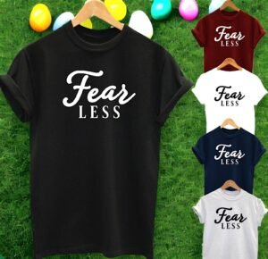 Buy Slogan Tee Fear Less T Shirt 2020