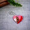Customized Wooden Keychain Heart OKK12