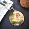 Customized Wooden Keychain Round OKK01
