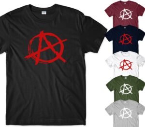 Buy Best Anarchy Logo Graphics Printed T Shirt 2020