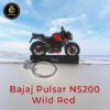 Bajaj Pulsar NS200 Wild Red Bike Keychain