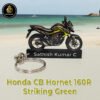 Best Honda CB Hornet 160R Striking Green Bike Keychain