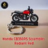 Best Honda CB350RS Scrambler Radiant Red Bike Keychain