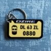 Best Customized Your Vehicle Number Plate Keychain