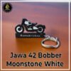 Best Jawa 42 Bobber Moonstone White Bike Keychain