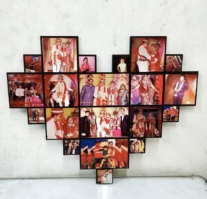 Personalized Pixel Heart Frame OKPH11