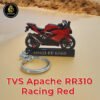 Best TVS Apache RR310 Racing Red Bike Keychain