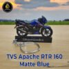 Best TVS Apache RTR 160 Matte Blue Bike Keychain
